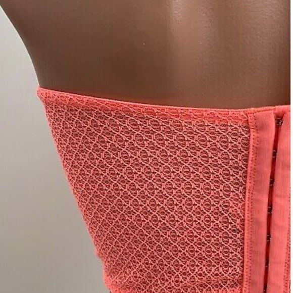 ⭐️ NEW! Victoria's Secret Dream Angels Lace Bustier Corset Bra  Neon NWT - Picture 6 of 9